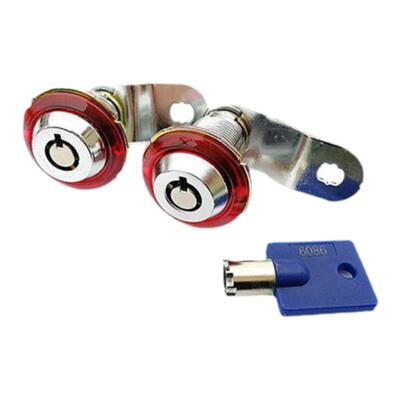 娃娃机锁同号通开长锁儿童电玩礼篮球赛车打枪游戏机钥匙6086门锁