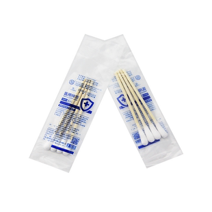 医用棉签无菌灭菌级一次性上药医疗消毒棉棒4支单独立小包装8cm