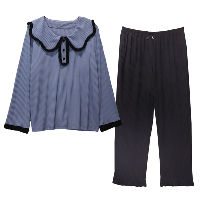 公主风娃娃领莫代尔加大码家居服