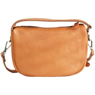 葱木 日常搭配 小众日系手腕包 半圆形斜挎包 头层植鞣牛皮月牙包