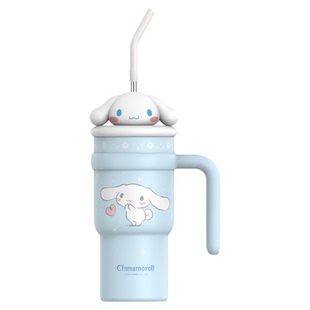 ONEDAY大容量保温杯女生三丽鸥玉桂狗高颜值新款生日礼物吸管水杯