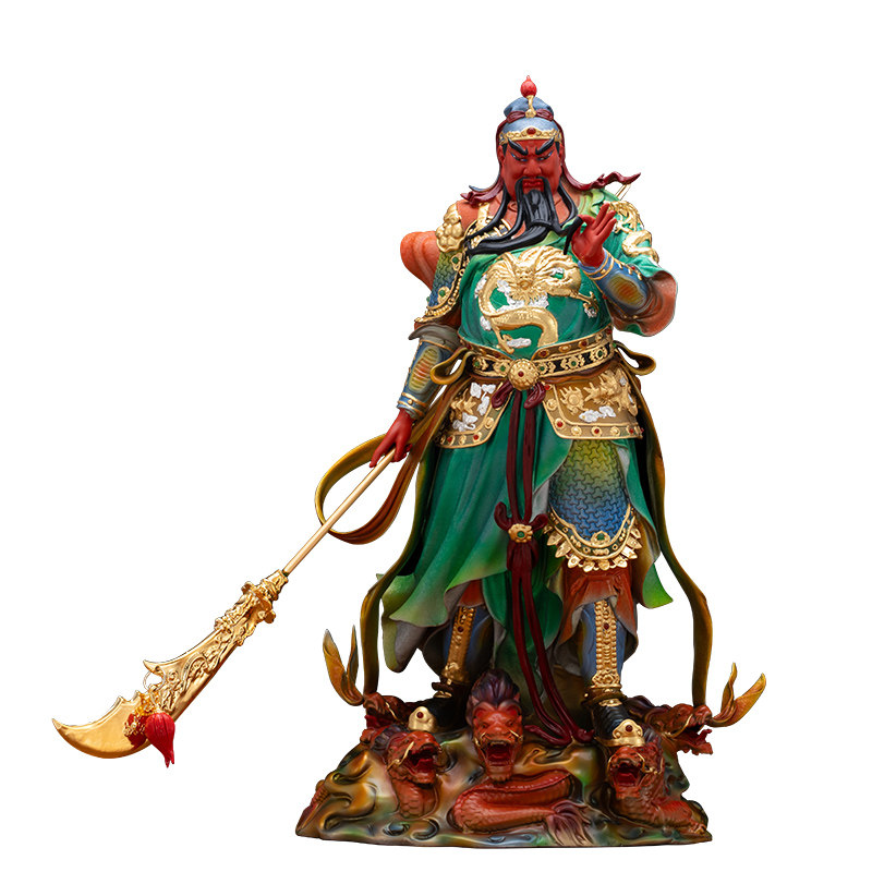 铜质关公武财神招财供奉摆件