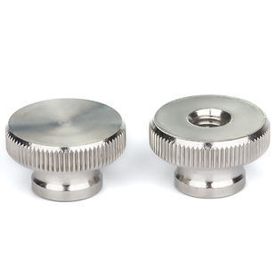 GB806不锈钢高头滚花手拧螺母台阶螺帽广告装饰钉盲通孔M3M4M5M6