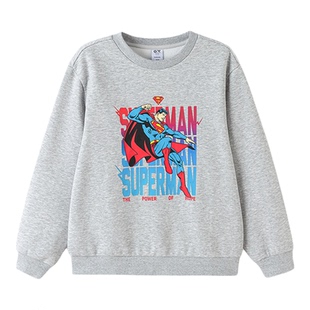 【DC超人】巴拉巴拉balaOne童装男童卫衣儿童2026新款冬加绒上衣