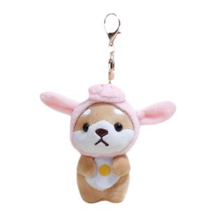 网红丑萌秋田犬包包挂饰毛绒可爱公仔玩偶书包挂件卡通钥匙扣女潮