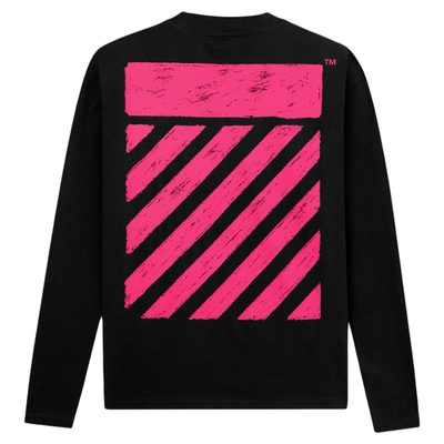 off-white后背印花logo长袖T恤