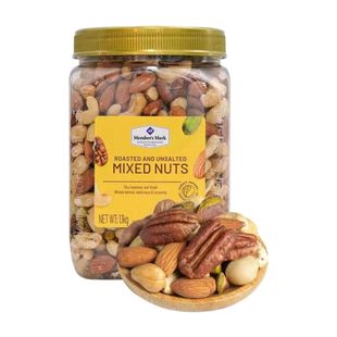 山姆店超市代购原味混合坚果仁烘烤每日坚果干组合罐装1.1kg腰果