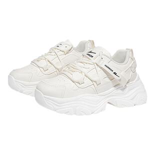 回力女鞋老爹鞋女款2026新款显脚小厚底小白鞋女内增高运动鞋女款