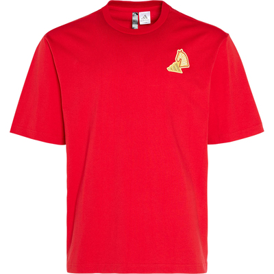Adidas/阿迪达斯正品夏季男女透气新年款宽松柔软短袖T恤KR3078