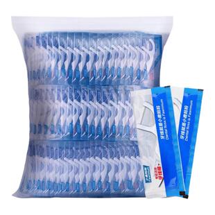 小鹿妈妈牙线棒单独包装便携独立独支单家庭装大包装牙签线剔牙线