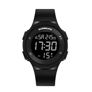 superme大数字电子手表初高中学生户外运动防水夜光ins风儿童手表