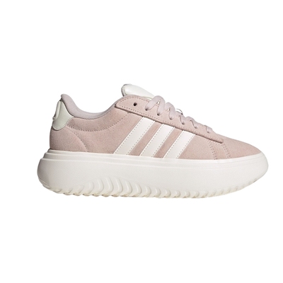 adidas阿迪达斯新款厚底网球板鞋女GRAND COURT运动休闲鞋 JR0701