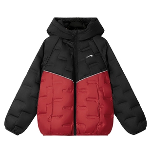 贵人鸟童装儿童羽绒服女童红色轻薄拜年服棉服男童冬季保暖鸭绒服