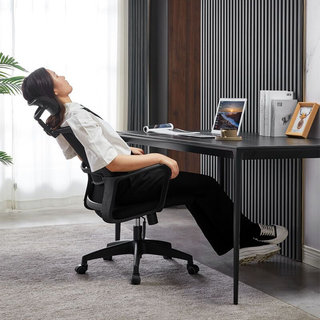 电脑椅家用办公椅舒适久坐学生宿舍升降转椅靠背椅子会议职员坐椅