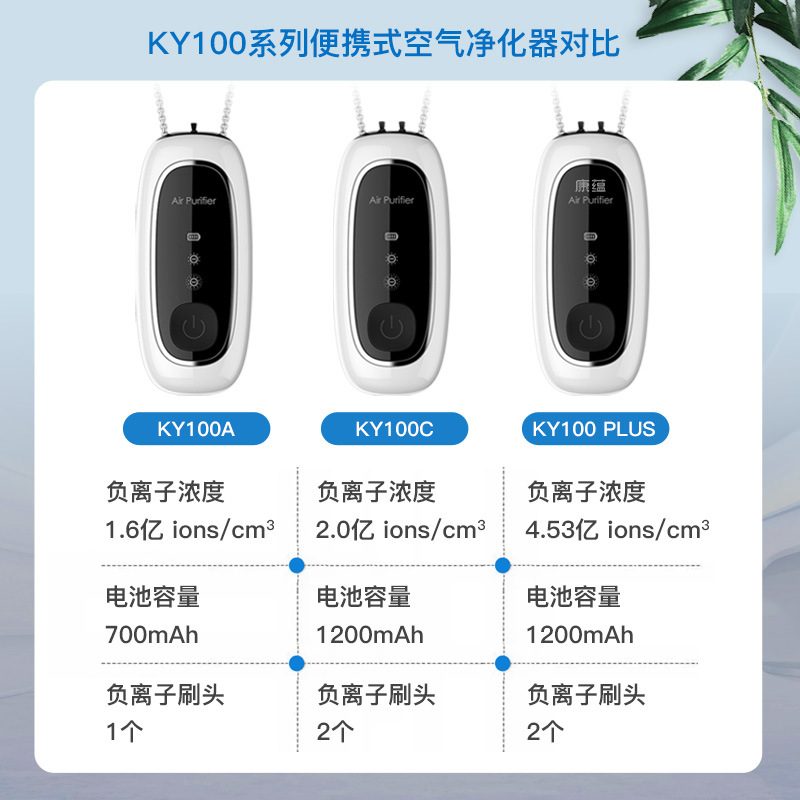 新款直销挂脖负氧离子净化器便携式空气净化器小型空气氧吧随身