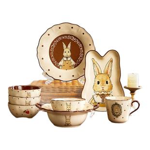 可爱碗碟餐具套装女生新婚结婚生日礼物乔迁新居碗筷碗盘订婚礼盒