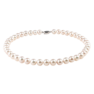 KEZ天然淡水珍珠项链女妈妈款强光正品官方锁骨链礼物送婆婆颈链