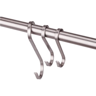 304不锈钢S型挂钩 厨房钩子卫生间浴室金属免钉大号s勾 永固五金