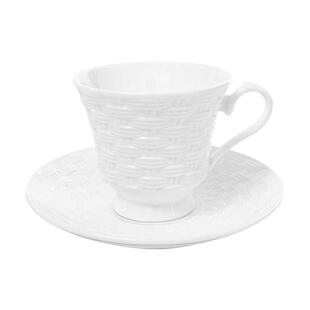 英国Aynsley安斯丽编织系列咖啡杯骨瓷高颜值欧式下午茶茶具套装