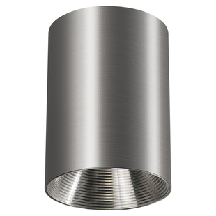 繁简包豪斯明装筒灯家用免开孔镀镍不锈钢色客厅背景墙吸顶筒灯