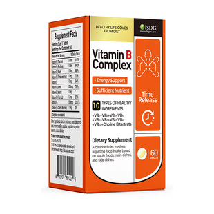 isdg日本进口持续B族维生素片多种vb叶酸b1b6b12生物素核黄素泛酸