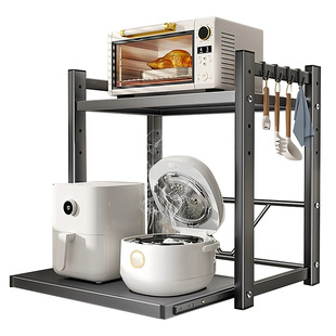 Madors厨房微波炉置物架家用可抽拉式支架台面多功能家电收纳架子