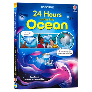 Usborne出品 探险的24小时9册套装 英文原版 24 Hours in the Jungle/Antarctica 精装全彩科普漫画绘本 少儿英文课外阅读故事书