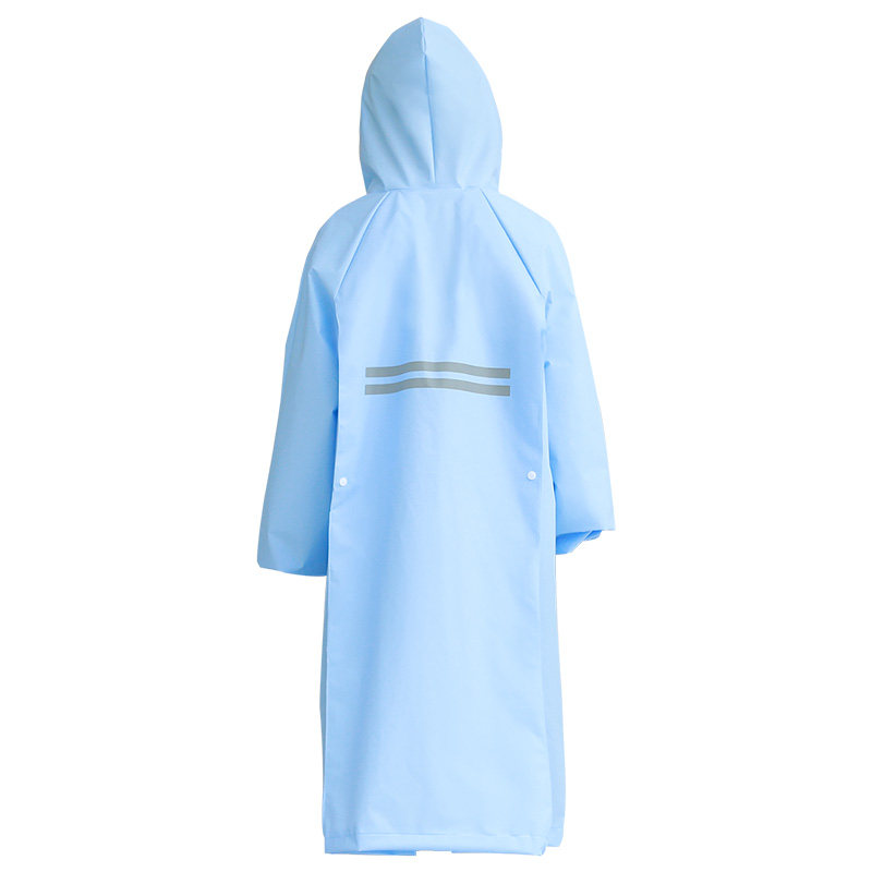 儿童雨衣男童女孩学生透明加厚雨披中大童上学新款带书包位防雨服