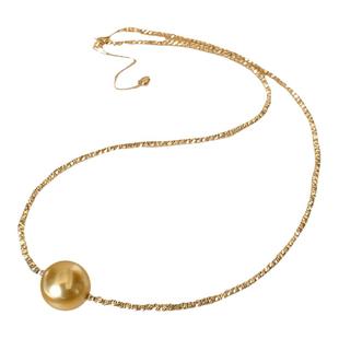 『爆闪氛围感』天然南洋金珠珍珠项链南洋金珠吊坠18k金珠吊坠