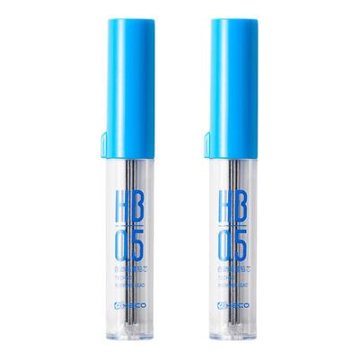 KACO 铅芯自动铅笔芯0.5mm HB活动铅笔替芯顺滑好写不易断顺小学生专用 一二年纪活动铅笔笔芯