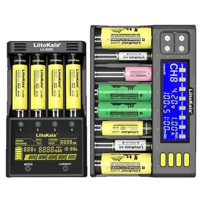 Lii600 S8智能18650充电器21700容量检测26650锂电镍氢5号7号修复