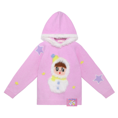 【雪人不倒翁】花纱毛衣女童秋冬