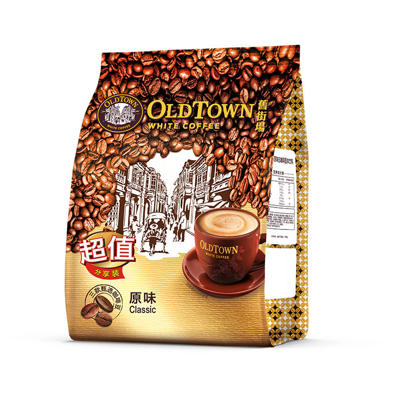 旧街场白咖啡马来西亚进口速溶咖啡粉三合一经典原味榛果条装