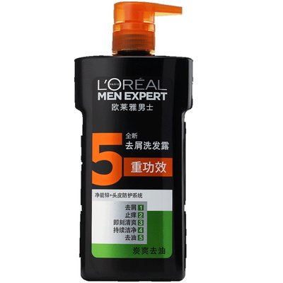欧莱雅男士洗发水无硅油清爽控油