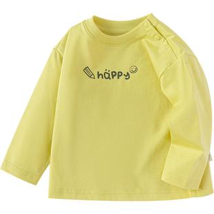 巴拉巴拉儿童长袖t恤男童女童纯棉打底衫春秋款婴儿宝宝短款上衣