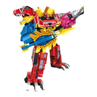 启蒙积木奇妙男孩手办摆件超级兽电战队暴咬龙模型强龙神恐龙玩具