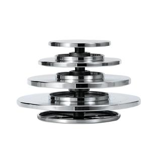 雕塑转台泥塑手办模型转盘裱花台蛋糕转盘铝合金陶艺转盘双面包邮