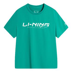 李宁男童速干短袖t恤2026夏季新款儿童青少年冰丝宽松半袖上衣