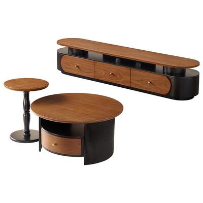 全友家居复古组合茶几