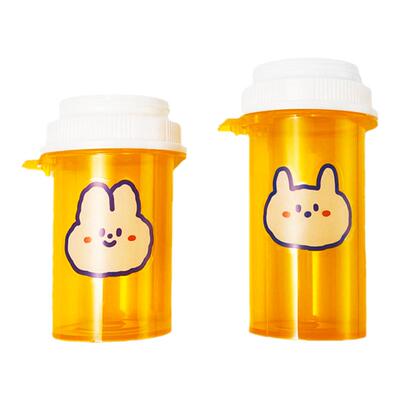 药瓶空瓶自封口垫片药盒便携可爱