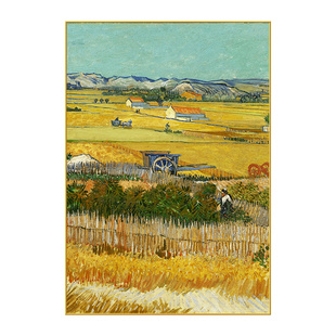 梵高装饰画丰收向日葵壁画世界名画玄关走廊过道油画客厅卧室挂画