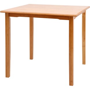 聆听楠竹餐桌田园正方形组装四方桌茶几小方桌儿童学习桌棋牌桌子