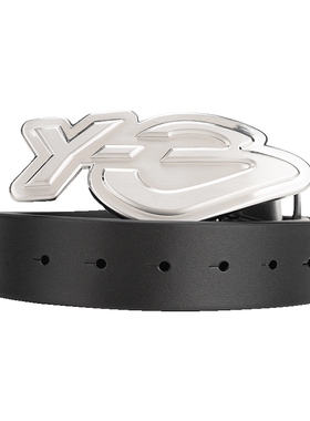 Y-3字母Logo标识腰带皮带男士
