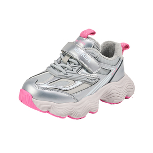 红蜻蜓女童鞋加绒老爹鞋新款秋冬季儿童保暖运动鞋二棉鞋男童