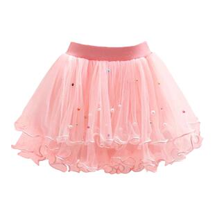 莹莹贝子网纱半身舞蹈裙子夏季新款母女装女童洋气时髦短裙