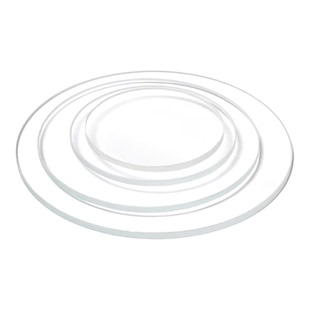 【5mm圆形玻璃】钢化玻璃片超白高透视窗实验室玻璃板耐高温玻璃