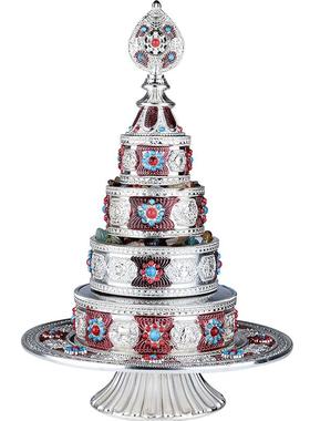 欧斯特曼茶罗八吉祥雕花曼扎修盘