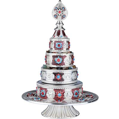 欧斯特曼茶罗八吉祥雕花曼扎修盘