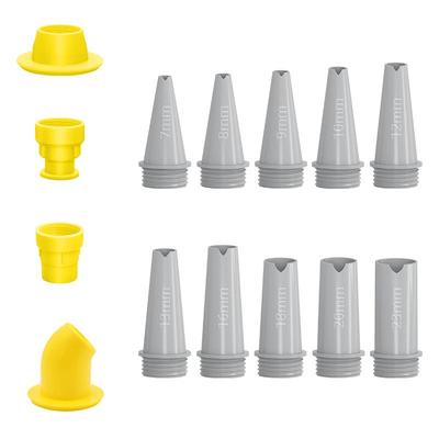 新款不占胶免清洗玻璃胶嘴