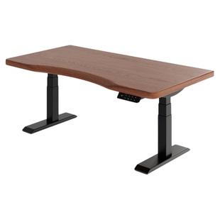 安居客实木电动升降桌电脑桌学习书桌子家用办公桌升降工作台电竞